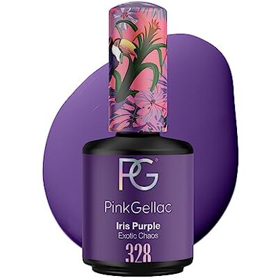 Pink Gellac Vernis Semi Permanent, Vegan 328 Iris Purple 15ml - Publicité Pink Gellac Vernis Semi Permanent, Vegan 328 Iris Purple 15ml - Publicité