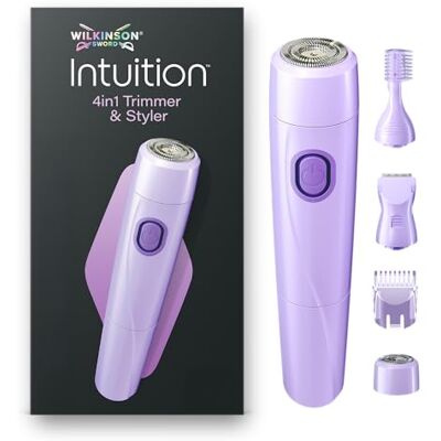 Wilkinson Sword Intuition 4in1 Trimmer and Styler femme, visage et corps - Publicité Wilkinson Sword Intuition 4in1 Trimmer and Styler femme, visage et corps - Publicité