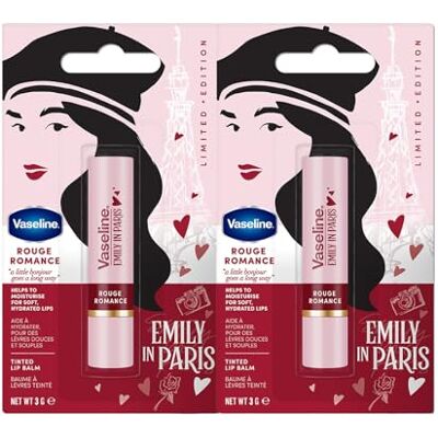 Vaseline - Rouge Romance - Emily In Paris - Lip Balm - Publicité Vaseline - Rouge Romance - Emily In Paris - Lip Balm - Publicité