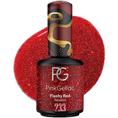 Pink Gellac Vernis Semi Permanent, Vegan 233 Flashy Red 15ml - Publicité Pink Gellac Vernis Semi Permanent, Vegan 233 Flashy Red 15ml - Publicité