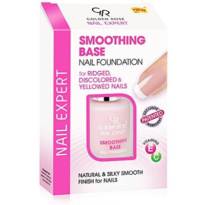 Golden Rose Smoothing Base Nail Foundation for Ridged, Discolored & Yellowed Nails by - Publicité Golden Rose Smoothing Base Nail Foundation for Ridged, Discolored & Yellowed Nails by - Publicité
