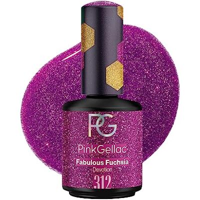 Pink Gellac Vernis Semi Permanent, Vegan 312 Fabulous Fuchsia 15ml - Publicité Pink Gellac Vernis Semi Permanent, Vegan 312 Fabulous Fuchsia 15ml - Publicité