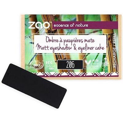 Fard à paupières bio ZAO 206 noir - Refil d'ombres et primer - Publicité Fard à paupières bio ZAO 206 noir - Refil d'ombres et primer - Publicité
