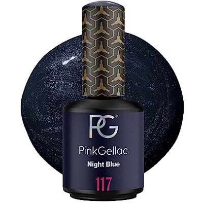 Pink Gellac Vernis Semi Permanent, Vegan 117 Night Blue 15 ml - Publicité Pink Gellac Vernis Semi Permanent, Vegan 117 Night Blue 15 ml - Publicité