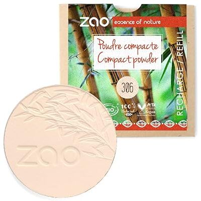 ZAO Compact Bio Porcelaine - Poudre Compacte - Publicité ZAO Compact Bio Porcelaine - Poudre Compacte - Publicité