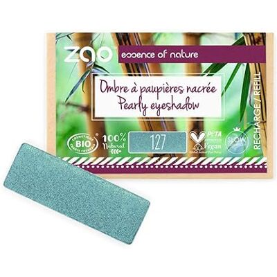 Recharge de Ombre à Paupières Bio ZAO - Bleu Paon - Ombre - Publicité Recharge de Ombre à Paupières Bio ZAO - Bleu Paon - Ombre - Publicité
