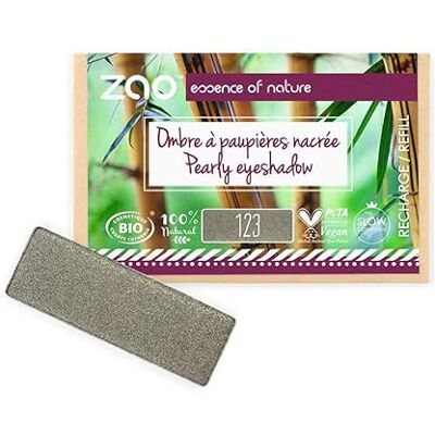Recharge Ombre à paupières ZAO - Gris kaki perlée - Refill - Publicité Recharge Ombre à paupières ZAO - Gris kaki perlée - Refill - Publicité