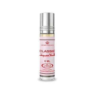 Al Rehab Huile Parfumée CLASSIC 6 ml – Huile de Parfum Orientale Sans Alcool Florale Fraîche Sucrée pour Femme et Homme - Publicité Al Rehab Huile Parfumée CLASSIC 6 ml – Huile de Parfum Orientale Sans Alcool Florale Fraîche Sucrée pour Femme et Homme - Publicité