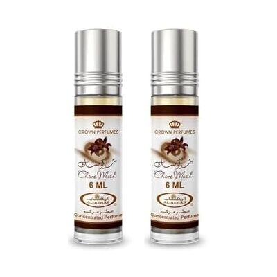 Al Rehab Al-Rehab Choco Musk Lot de 2 flacons de parfum Rollerball Unisexe 6 ml - Publicité Al Rehab Al-Rehab Choco Musk Lot de 2 flacons de parfum Rollerball Unisexe 6 ml - Publicité