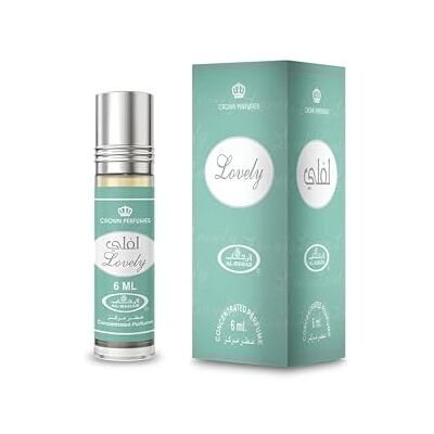 Al Rehab Huile Parfumée LOVELY 6 ml Frais Doux Fruité Sans Alcool – Huile de Parfum Musc Oriental pour Femme et Homme - Publicité Al Rehab Huile Parfumée LOVELY 6 ml Frais Doux Fruité Sans Alcool – Huile de Parfum Musc Oriental pour Femme et Homme - Publicité