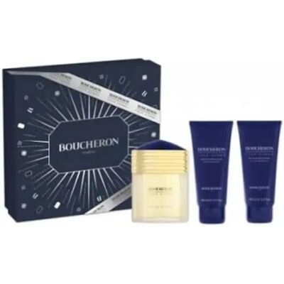 Boucheron Homme Eau De Parfum Spray 100ml Set 3 Pieces by - Publicité Boucheron Homme Eau De Parfum Spray 100ml Set 3 Pieces by - Publicité