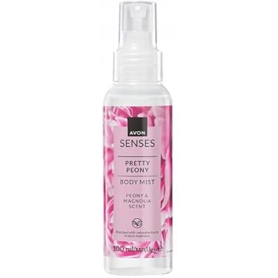 AVON Senses Pretty Peony Spray pour le corps à la pivoine et au magnolia 100 ml - Publicité AVON Senses Pretty Peony Spray pour le corps à la pivoine et au magnolia 100 ml - Publicité