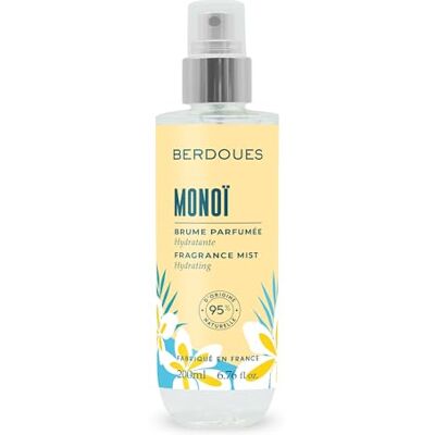 Berdoues Brume Parfumée Monoï Corps Hydratante 95% Naturelle, Aloe Vera Bio & Aquaxyl, Sans Alcool, Vegan, Fabriquée en France, 200ml - Publicité Berdoues Brume Parfumée Monoï Corps Hydratante 95% Naturelle, Aloe Vera Bio & Aquaxyl, Sans Alcool, Vegan, Fabriquée en France, 200ml - Publicité