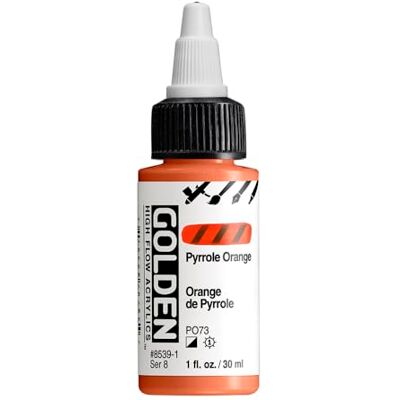 GOLDEN High Flow 1Oz Pyrrole Orange - Publicité GOLDEN High Flow 1Oz Pyrrole Orange - Publicité