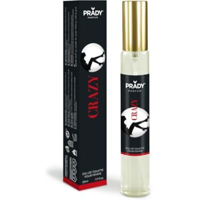 PRADY Eau de Toilette Crazy 33 ML Parfum audacieux et captivant pour une fragrance unique et mémorable. Publicité PRADY Eau de Toilette Crazy 33 ML Parfum audacieux et captivant pour une fragrance unique et mémorable. Publicité