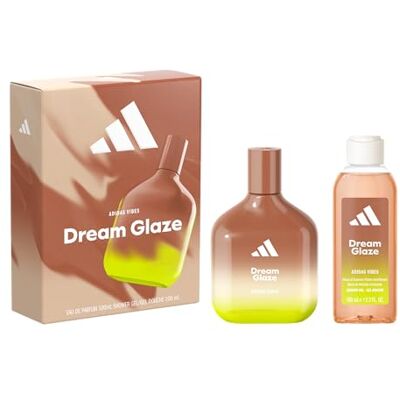 Adidas , Coffret cadeau Vibes Dream Glaze avec Eau de Parfum 100 ml et douche 100 ml - Publicité Adidas , Coffret cadeau Vibes Dream Glaze avec Eau de Parfum 100 ml et douche 100 ml - Publicité