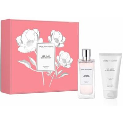 Angel Schlesser Unisex' Perfume Set Les Eaux d'un Instant Immense Peony 2 Pieces - Publicité Angel Schlesser Unisex' Perfume Set Les Eaux d'un Instant Immense Peony 2 Pieces - Publicité