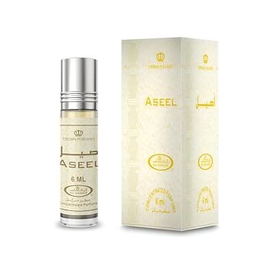 Al Rehab Huile Parfumée ASEEL 6 ml Floral Rose Oriental Doux Sans Alcool – Musc Huile de Parfum Homme Femme - Publicité Al Rehab Huile Parfumée ASEEL 6 ml Floral Rose Oriental Doux Sans Alcool – Musc Huile de Parfum Homme Femme - Publicité