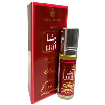 Al Rehab Huile de Parfum RASHA 6 ml Frais Floral Vanille Boisé Sans Alcool – Musc Huile Parfumée Orientale Femme & Homme - Publicité Al Rehab Huile de Parfum RASHA 6 ml Frais Floral Vanille Boisé Sans Alcool – Musc Huile Parfumée Orientale Femme & Homme - Publicité