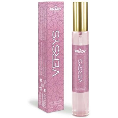 PRADY Eau de Toilette Versys 33 ML Parfum dynamique et élégant pour une présence marquante. Publicité PRADY Eau de Toilette Versys 33 ML Parfum dynamique et élégant pour une présence marquante. Publicité