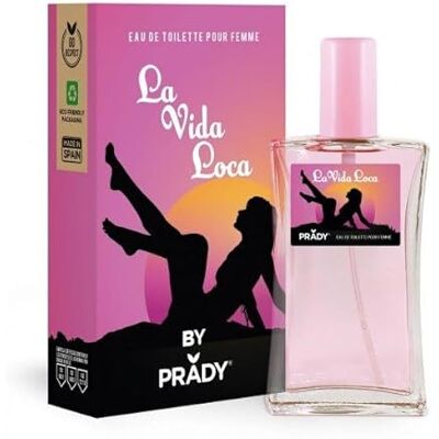 PRADY Eau de Toilette La Vida Loca Femme 100 ML Parfum audacieux et envoûtant pour une touche de vitalité et de liberté. Publicité PRADY Eau de Toilette La Vida Loca Femme 100 ML Parfum audacieux et envoûtant pour une touche de vitalité et de liberté. Publicité