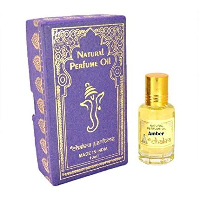 Sri Chakra Natural Attar Parfümöl Alkoholfrei Ittar Indischer Duft 10ml (Amber) - Publicité Sri Chakra Natural Attar Parfümöl Alkoholfrei Ittar Indischer Duft 10ml (Amber) - Publicité
