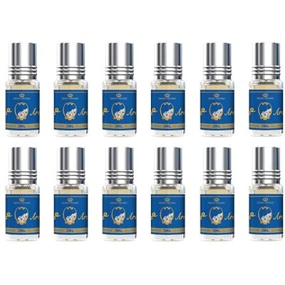 Al Rehab Lot de 12 Muscs Parfums AROOSAH 3 ml Notes Florales et Fraîches de Camomille, Fleur de Cosmos & Accords Aromatiques – Huile Parfumée Orientale pour Femme et Homme Sans Alcool - Publicité Al Rehab Lot de 12 Muscs Parfums AROOSAH 3 ml Notes Florales et Fraîches de Camomille, Fleur de Cosmos & Accords Aromatiques – Huile Parfumée Orientale pour Femme et Homme Sans Alcool - Publicité