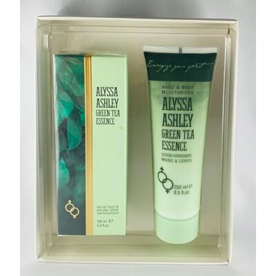 ALYSSA ASHLEY Green Tea Essence Coffret eau de toilette 100 ml + lotion pour les mains et le corps 250 ml - Publicité ALYSSA ASHLEY Green Tea Essence Coffret eau de toilette 100 ml + lotion pour les mains et le corps 250 ml - Publicité