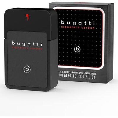 Bugatti signature carbon Parfum pour homme 100 ml I Eau de toilette épicée et ambrée pour tous les âges I Parfum pour homme aux nuances de lavande, musc, ambre gris et patchouli I urbain, élégant - Publicité Bugatti signature carbon Parfum pour homme 100 ml I Eau de toilette épicée et ambrée pour tous les âges I Parfum pour homme aux nuances de lavande, musc, ambre gris et patchouli I urbain, élégant - Publicité