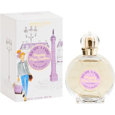 Jeanne Arthes Eau de Parfum Femme French Way Of Life Balade à Paris Shopping Place Vendôme Fruité & Floral Noix de coco et Vanille Fabriqué en France à Grasse Cadeau Femme 100 ml - Publicité Jeanne Arthes Eau de Parfum Femme French Way Of Life Balade à Paris Shopping Place Vendôme Fruité & Floral Noix de coco et Vanille Fabriqué en France à Grasse Cadeau Femme 100 ml - Publicité