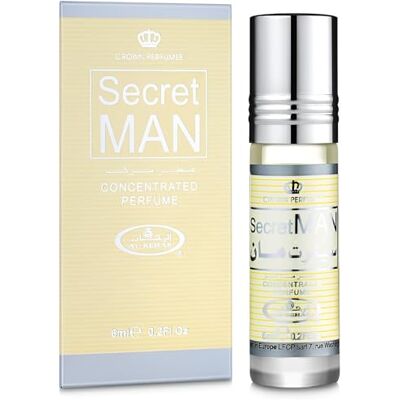 Al Rehab Huile de Parfum SECRET MAN 6 ml Frais Épicé Boisé Chaud sans Alcool – Huile Parfumée Musc Oriental pour Homme et Femme - Publicité Al Rehab Huile de Parfum SECRET MAN 6 ml Frais Épicé Boisé Chaud sans Alcool – Huile Parfumée Musc Oriental pour Homme et Femme - Publicité