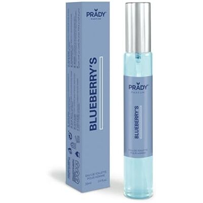 PRADY Eau de Toilette Blueberry’s Homme 33 ML Parfum vibrant et fruité pour une allure dynamique et rafraîchissante. Publicité PRADY Eau de Toilette Blueberry’s Homme 33 ML Parfum vibrant et fruité pour une allure dynamique et rafraîchissante. Publicité