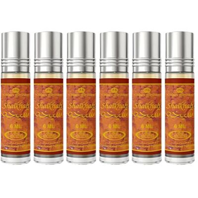 Al Rehab Lot de 6 Huiles de Parfum SHAIKHAH 6 ml Bergamote Fleurs Sauvages Bois de Santal – Huile Parfumée Musc Homme Femme Sans Alcool - Publicité Al Rehab Lot de 6 Huiles de Parfum SHAIKHAH 6 ml Bergamote Fleurs Sauvages Bois de Santal – Huile Parfumée Musc Homme Femme Sans Alcool - Publicité