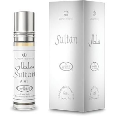 Al Rehab Huile de Parfum SULTAN 6 ml Huile Parfumée Orientale Sans Alcool - Publicité Al Rehab Huile de Parfum SULTAN 6 ml Huile Parfumée Orientale Sans Alcool - Publicité