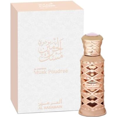 Al Haramain Musk Poudree Parfum Huile 12 ml - Publicité Al Haramain Musk Poudree Parfum Huile 12 ml - Publicité