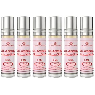 Al Rehab Lot de 6 Parfums CLASSIC Attar Authentique Sans Alcool Halal 6 ml 100% Huile de Qualité Supérieure - Publicité Al Rehab Lot de 6 Parfums CLASSIC Attar Authentique Sans Alcool Halal 6 ml 100% Huile de Qualité Supérieure - Publicité
