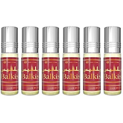 Al Rehab Pack de 6 Huiles Parfumées BALKIS 6 ml Lys Jasmin Vanille Miel – Huile de Parfum Musc Parfum Oriental pour Femme et Homme Sans Alcool - Publicité Al Rehab Pack de 6 Huiles Parfumées BALKIS 6 ml Lys Jasmin Vanille Miel – Huile de Parfum Musc Parfum Oriental pour Femme et Homme Sans Alcool - Publicité