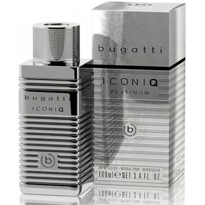 Bugatti Parfum pour homme Iconiq Platinum Edition 100 ml I Eau de toilette pour homme avec bois de cèdre, lavande et patchouli I aromatique et confiant I Parfum masculin puissant aux notes boisées et - Publicité Bugatti Parfum pour homme Iconiq Platinum Edition 100 ml I Eau de toilette pour homme avec bois de cèdre, lavande et patchouli I aromatique et confiant I Parfum masculin puissant aux notes boisées et - Publicité