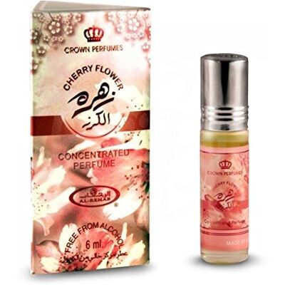 Al Rehab Huile parfumée Cherry Flower de avec fragrance de fleur de cerise. flacon Attar à bille de 6 ml sans alcool - Publicité Al Rehab Huile parfumée Cherry Flower de avec fragrance de fleur de cerise. flacon Attar à bille de 6 ml sans alcool - Publicité