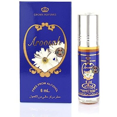Al Rehab Huile de Parfum AROOSAH 6 ml Floral Frais Camomille Fleur de Cosmos – Musc Huile Parfumée Orientale pour Femme et Homme Sans Alcool - Publicité Al Rehab Huile de Parfum AROOSAH 6 ml Floral Frais Camomille Fleur de Cosmos – Musc Huile Parfumée Orientale pour Femme et Homme Sans Alcool - Publicité