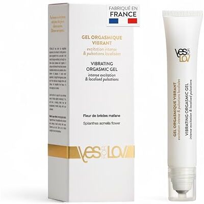 YESforLOV Gel Orgasmique Vibrant Roll-On Excitation Intense et Pulsations Localisées Stimule le Plaisir et Vibre sur la Zone Intime Gel de Plaisir Arôme Kiwi Fabriqué en Espagne 20ml - Publicité YESforLOV Gel Orgasmique Vibrant Roll-On Excitation Intense et Pulsations Localisées Stimule le Plaisir et Vibre sur la Zone Intime Gel de Plaisir Arôme Kiwi Fabriqué en Espagne 20ml - Publicité