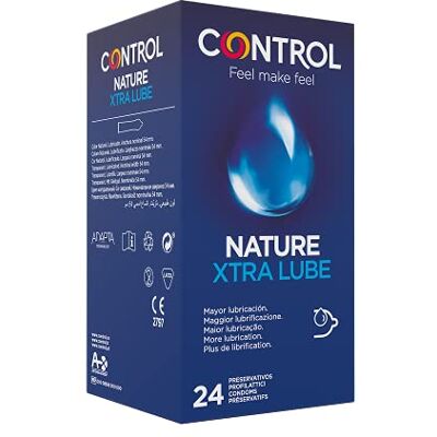 CONTROL Xtra Lube Lot de 24 préservatifs extra humidifiés - Publicité CONTROL Xtra Lube Lot de 24 préservatifs extra humidifiés - Publicité