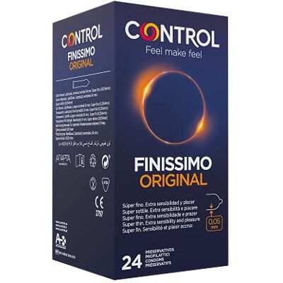 CONTROL feel make feel finissimo original, super fin sensibilité et plaisir accrus 24 préservatifs - Publicité CONTROL feel make feel finissimo original, super fin sensibilité et plaisir accrus 24 préservatifs - Publicité