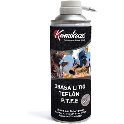 KAMIKAZE PERFORMANCE IN YOUR HANDS Graisse pour ciseaux électriques Graisse au lithium avec PTFE pour sécateur et outils Bombe aérosol 400 ml Lubrifiant multi-usage E.P. Résistant à l'eau pour engrenages, câbles et chaînes. Spray - Publicité KAMIKAZE PERFORMANCE IN YOUR HANDS Graisse pour ciseaux électriques Graisse au lithium avec PTFE pour sécateur et outils Bombe aérosol 400 ml Lubrifiant multi-usage E.P. Résistant à l'eau pour engrenages, câbles et chaînes. Spray - Publicité