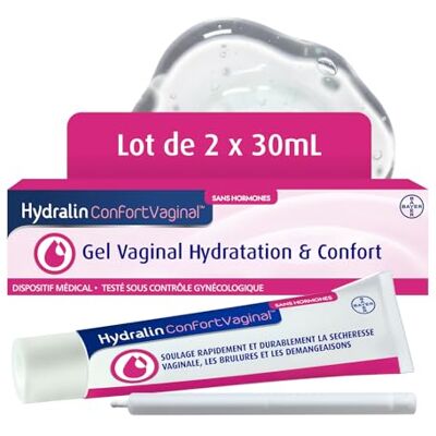 HYDRALIN Confort® Vaginal Gel Intime Femme Sécheresse Vaginale 2x30ml - Publicité HYDRALIN Confort® Vaginal Gel Intime Femme Sécheresse Vaginale 2x30ml - Publicité