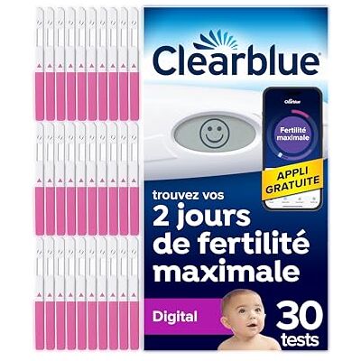 Clearblue Tests d'ovulation et de fertilité Digital, 30 test ovulation, test ovulation , tests d'ovulation et de fertilité, test d'ovulation, test ovulation - Publicité Clearblue Tests d'ovulation et de fertilité Digital, 30 test ovulation, test ovulation , tests d'ovulation et de fertilité, test d'ovulation, test ovulation - Publicité