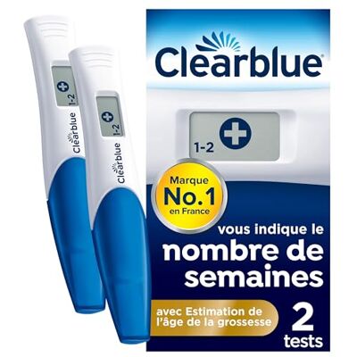 Clearblue Test de grossesse digital indication du nombre de semaines, 2 - Publicité Clearblue Test de grossesse digital indication du nombre de semaines, 2 - Publicité