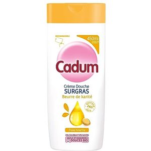 Gel douche au beurre de karité Cadum - 450ml - Pour peau sèche - Publicité Gel douche au beurre de karité Cadum - 450ml - Pour peau sèche - Publicité