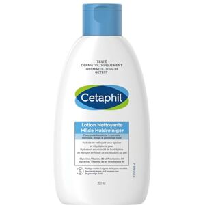 Galderma Cetaphil lotion nettoyante, 200ml, lotion nettoyante visage et corps, peaux sensibles sèches à normales, Niacinamide, Panthénol et de la Gycérine hydratante, sans savon - Publicité