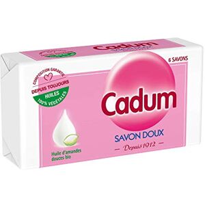 Cadum Savon Doux à l'Huile d'Amandes Douces Bio x6 100 g - Publicité Cadum Savon Doux à l'Huile d'Amandes Douces Bio x6 100 g - Publicité